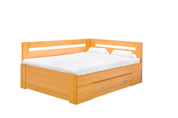 postel FÁBIE 140 s úložným prostorem  